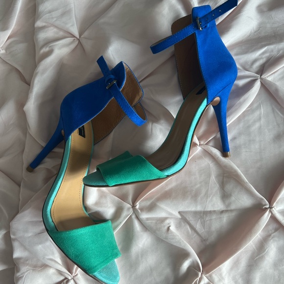 Zara colour block strappy heels - Picture 3 of 6